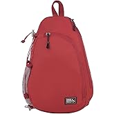 Eddie Bauer Ripstop Sling Bag | Travel | Everday Carry | Lightweight | Ripstop Nylon | Adjustable | 8L - Dark Ruby