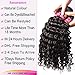 Unice Hair Brazilian Deep Wave 3 Bundles with 4x4 Free Part Lace Closure, Unprocessed Human Virgin Hair Weaves Natural Color Can Be Dyed and Bleached (20 22 24+18)