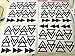 Modern Arrow Wall Sticker Set – 44 Removable Triangle Pattern Vinyl Decals for Baby Room, Kids Space, Living Room, Closet or Door – DIY Home Accent Art Decor YYU-15 (Black)