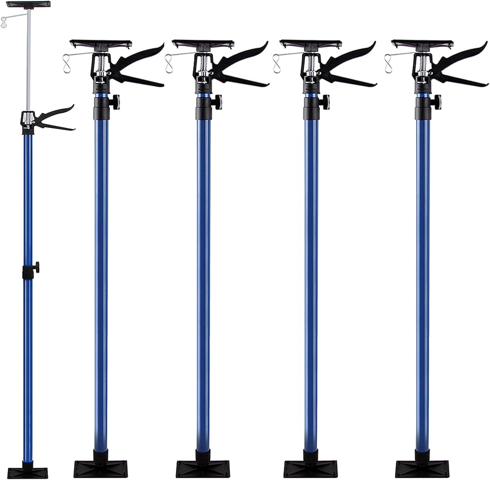 Deuba 4 Pack Telescopic Props Drywall Plasterboard Support Height Adjustable