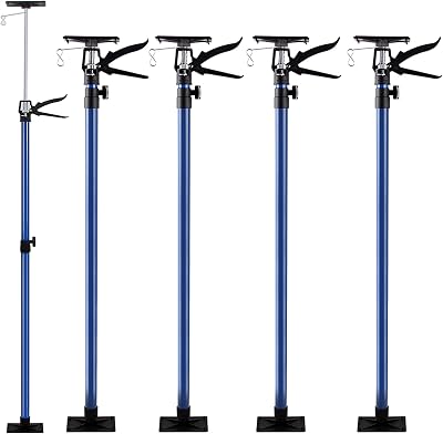 Deuba 4 Pack Telescopic Props Drywall Plasterboard Support Height Adjustable