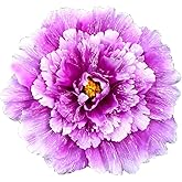 DQQJGYF Dance Floral Parasol Dance Performance Peony Prop Flower Dance Prop Peony Flower Umbrella Yangge Dance Stage Show Flower Sports Meeting Prop(Purple,30cm)
