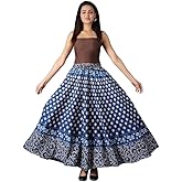 SN MARWAL Women's Indian Cotton Wrap Around Skirts Boho Long Skirt Handmade Skirt