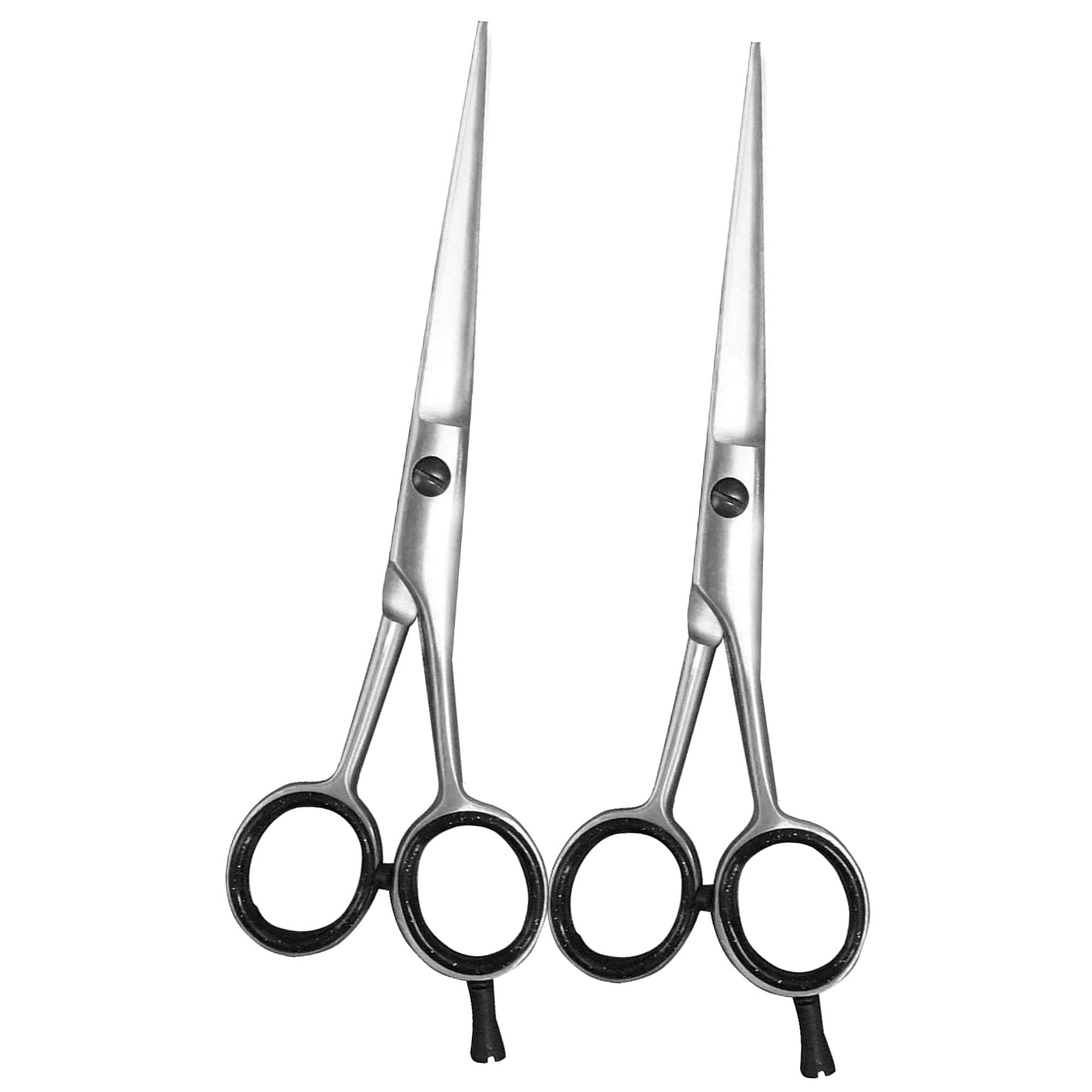 Care Hairdressing Scissors - 6.5" Sharp Stainless Steel Hair Cutting Scissors and Barber Salon Hair Scissors for Professional Hairdressers, Men, Women, Children and Adults Pack of 2