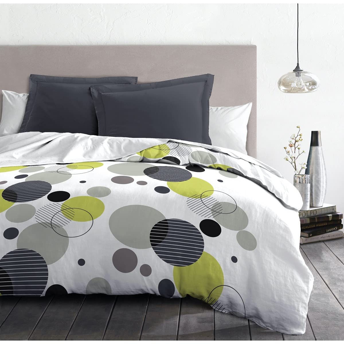 Home Passion 60653 Linen, Pack of 2 chupps Microfibre Duvet 140 x 200 cm Multi-Coloured