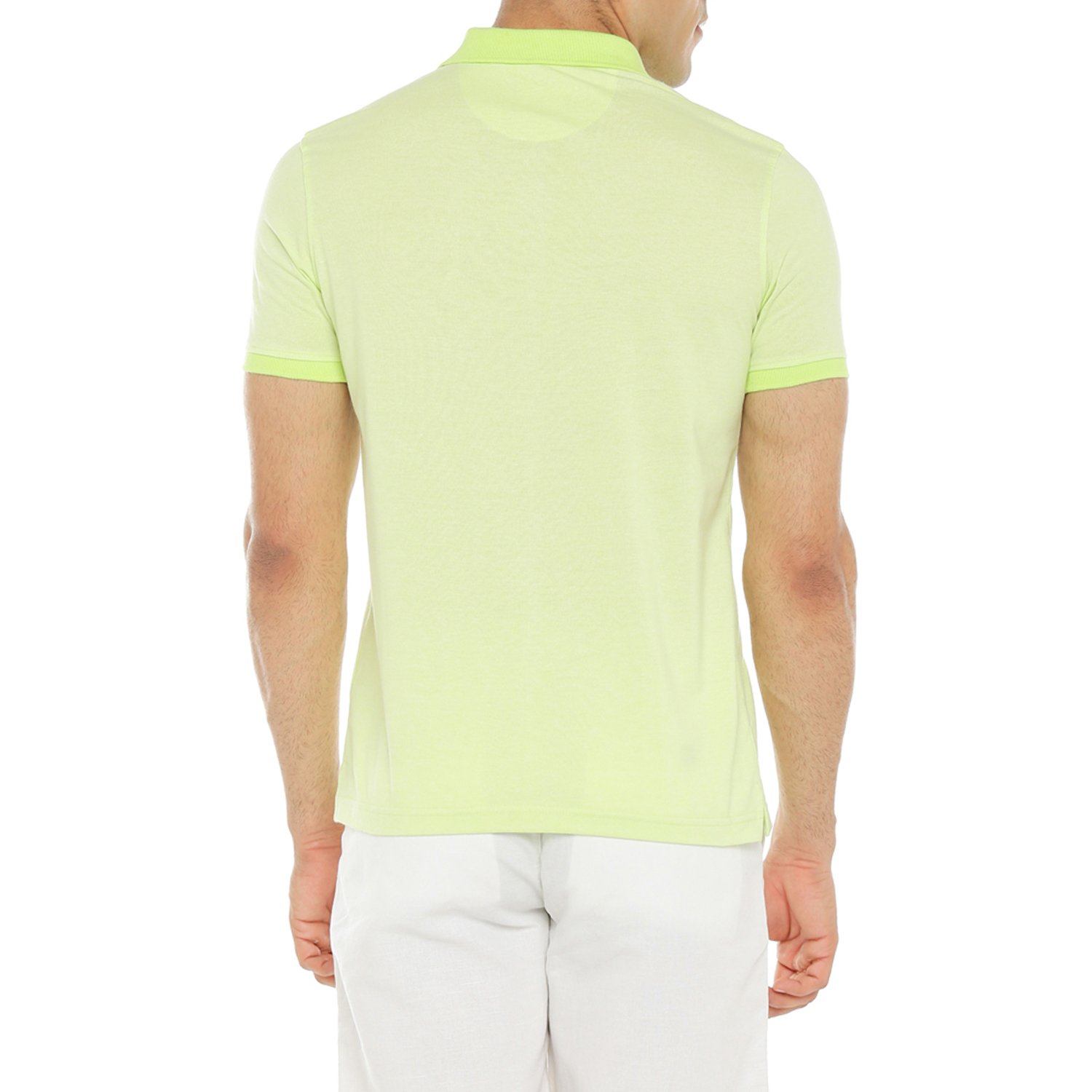 spiritus by pantaloons men's striped regular fit polo