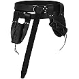 XWXLDD 3 Pcs Medieval Nordic Vikings Celtic Knight O-Belt Sword Dagger Leather Belt Medieval Scabbard Renaissance Pirate