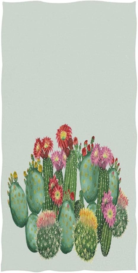 Amazon 死んだ砂糖の頭蓋骨パターンのサボテンの日 バスルーム ホテル ジム スパ用の多目的の柔らかい高吸収性ゲスト用大型家庭用装飾ハンドタオル 40 X 70cm バスタオル ホーム キッチン オンライン通販