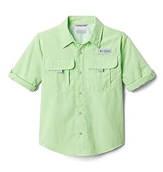 Columbia Boy's Bahama Long Sleeve Shirt, Lime
