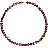 Jewever Gemstone Chokers Necklaces for Women Men Crystals and Healing Stones Crystal Meditation Balance Beads Strand Cool Necklace Jewelry 8mm