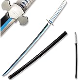 Metal Demon Sword 104cm/41inchs,Stainless Steel, Hashira Pillar and Protagonist Katana for Anime Cosplay, Anime Original Textures, Multiple Styles to Choose from (Tanjiro)