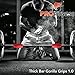 ProFitness Thick Bar Grips 1.0 Turns Barbell, Dumbbell, and Kettlebell Into Thick Gripz for Muscle Growth. Strengthen for Weight Training/Bodybuilding/Strongman/WOD (Red, 1.0 (Beginner Thick Grip))
