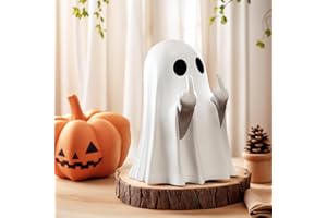 Halloween Funny Ghost Statue Cute Finger, Small Scary Ghost Figurines, Spooky Halloween Home Decorations, Funny Coffee Table 