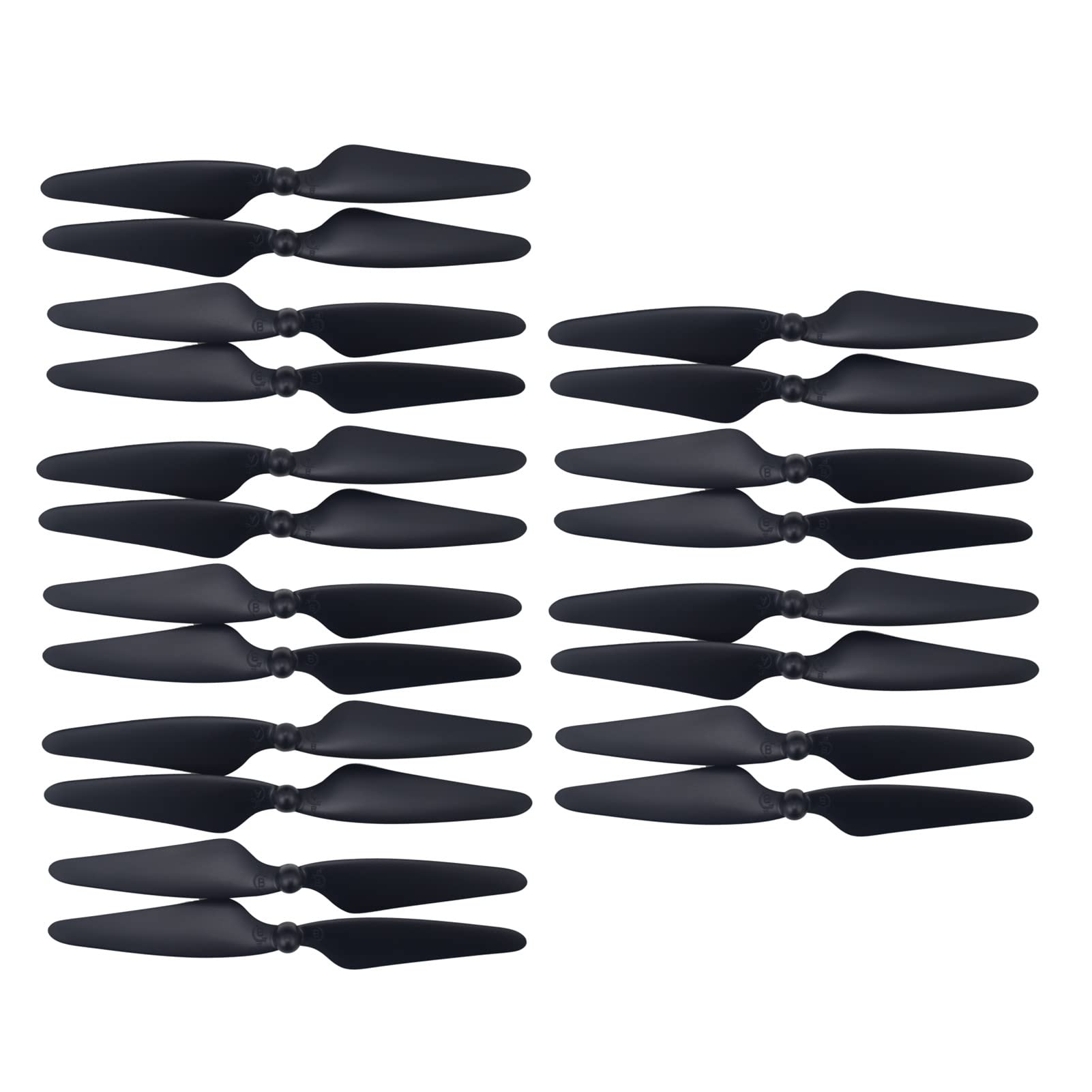 ZYGY 20PCS Propeller for Hubsan H501s H501A H501C H501M H501S W H501S pro MJX Bugs 3 PRO B3 PRO HS700 Brushless rc Quadcopter black