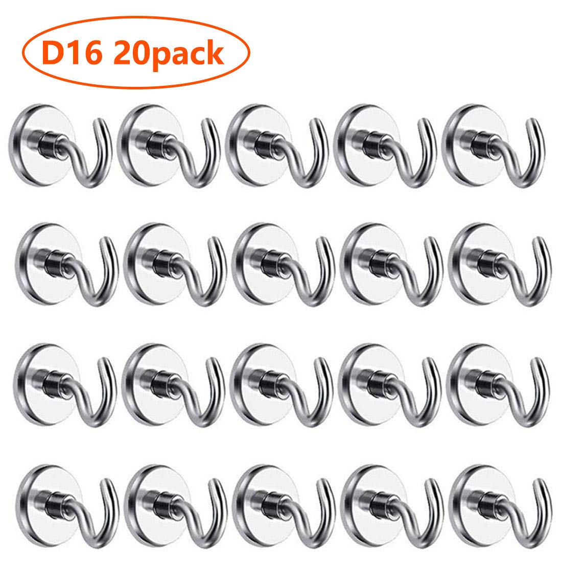 Imanes con Gancho - Neodimio Ganchos Magnéticos, 5.5KG Super ...