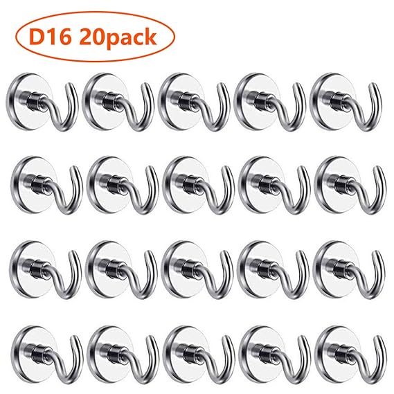 Imanes con Gancho - Neodimio Ganchos Magnéticos, 5.5KG Super ...