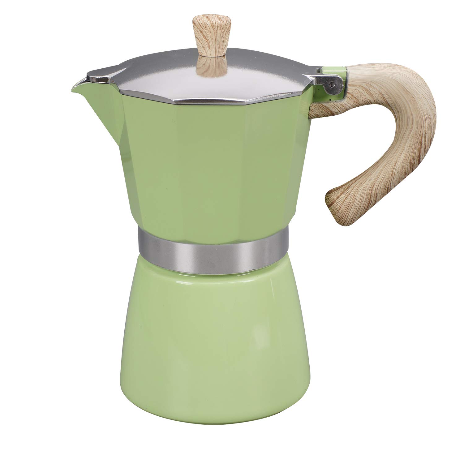 Gnali & Zani VEZ006/IND/GREEN Venezia - Coffee Maker Green, 6 Tassen Espresso, Aluminium โ image 1