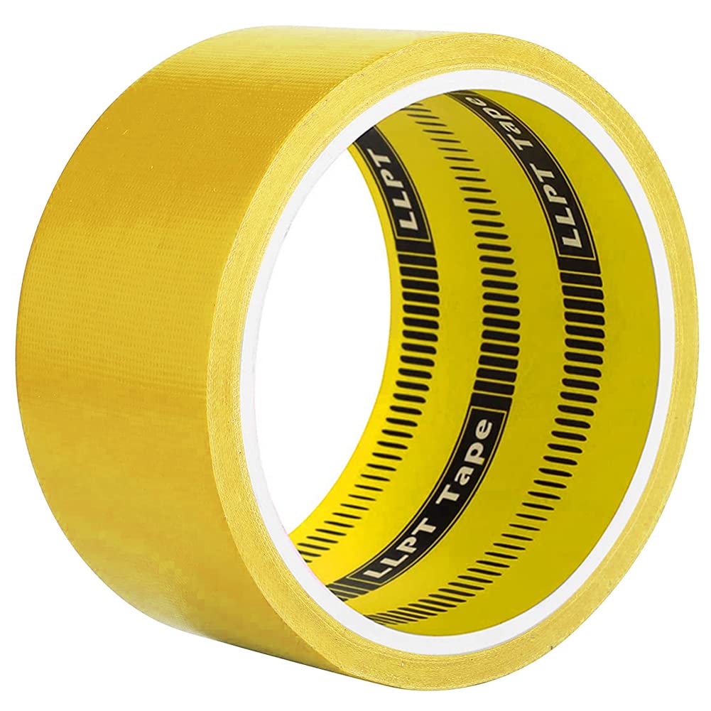 LLPT Duct Tape | 1 Pack Yellow | 50MM x 9M | Premium Color Fabric Gaffer Tape | Heavy Duty Waterproof Cloth Repair Tape | for DIY Indoor Outdoor Use (DT601YL)