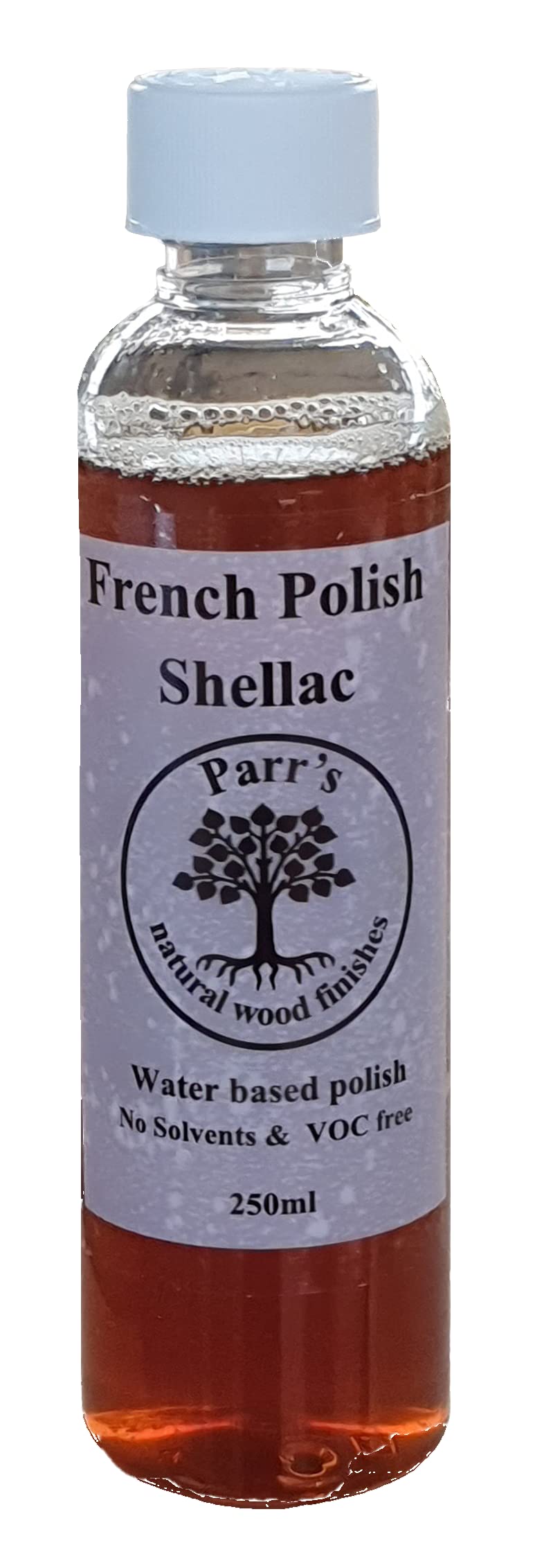 Parr's French Polish - Water Based - Voc free - 100% natural - 250ml - clear finiah