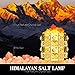 Himalayan Salt Lamp, Natural Salt Lamp Salt Crystal Chunks in Acrylic Diamond Cylinder with Wood Base, Bulb and Dimmer Control for Christmas Gift and Home Decorations.