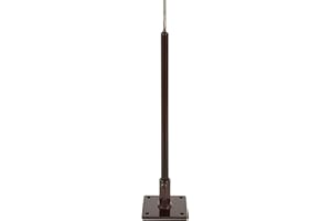 E-Z VANE EZ Vane Weathervane Deck Mount — Antique Copper Finish, Handcrafted in USA, Steel with Durable Triple Powder Coating