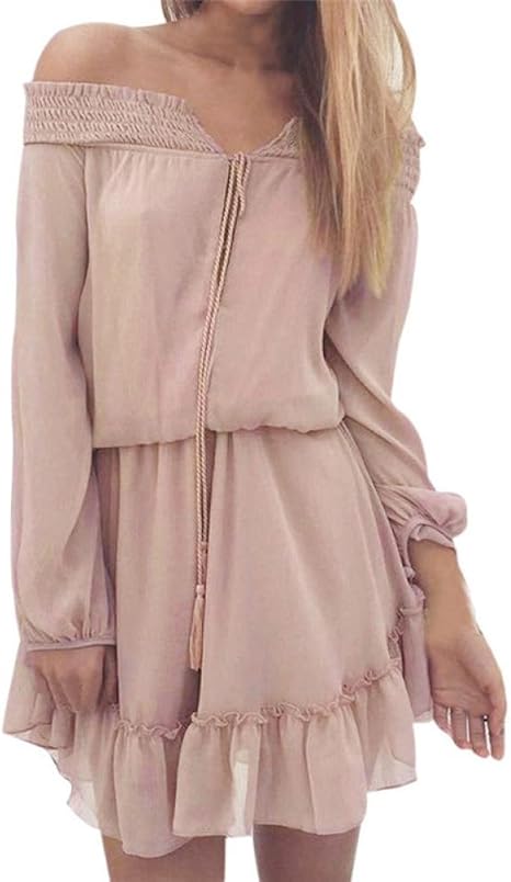 pink bohemian dress