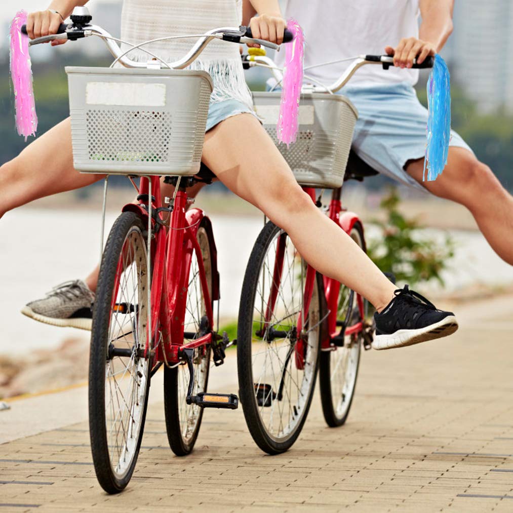 Yolyoo Kids Bicycle Bike Handlebar Streamers,Tassel Ribbons Children Scooter Handlebar Streamers for Girls Boys Scooter Handgrip
