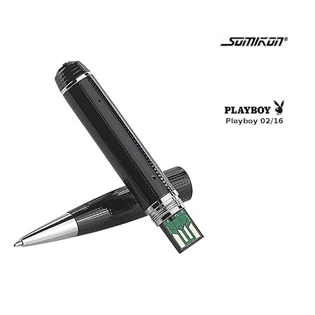 Somikon Spioncamera: Full-HD-Kamera im Kugelschreiber DV-1080.FHD V2, microSD-Slot (Mini Spy Pen Cam)