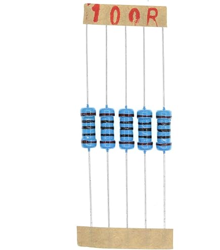 Resistenze 4.7k Ohm 1/4 Watt 1% - Film Metallico - Confezione Da 100 Pezzi - E-Projects (100EP1144K70) Per Elettronica E Breadboard