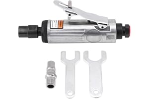 Pneumatic Grinding Tool, Power Tools, Air Die Grinder Kit 3/6mm Pneumatic Straight for Polishing Engraving 90PSI
