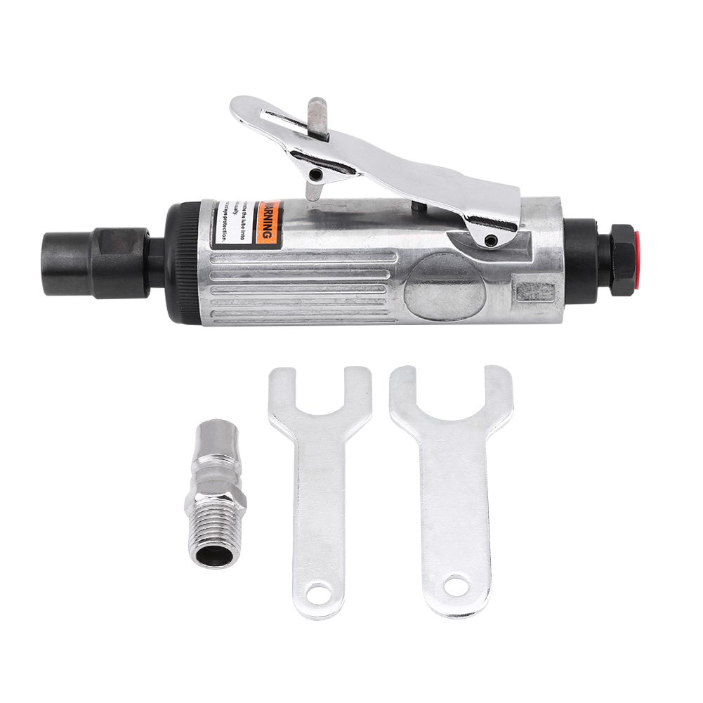 3mm/6mm Pneumatic Air Die Grinder Kit - Straight Mini Grinding Tool for Polishing and Engraving - 90PSI