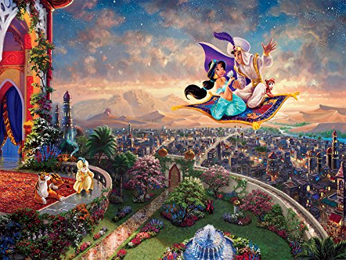 Ceaco Thomas Kinkade Disney Princess Aladdin Jigsaw Puzzle (300 Piece)