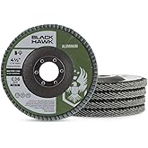 BHA 4-1/2 x 7/8 Calcium Flap Disc T27 for Aluminum - 60 Grit - 5 Pack | For grinding and sanding aluminum and soft metals on an angle grinder. Calcium stearate stops the flaps clogging.