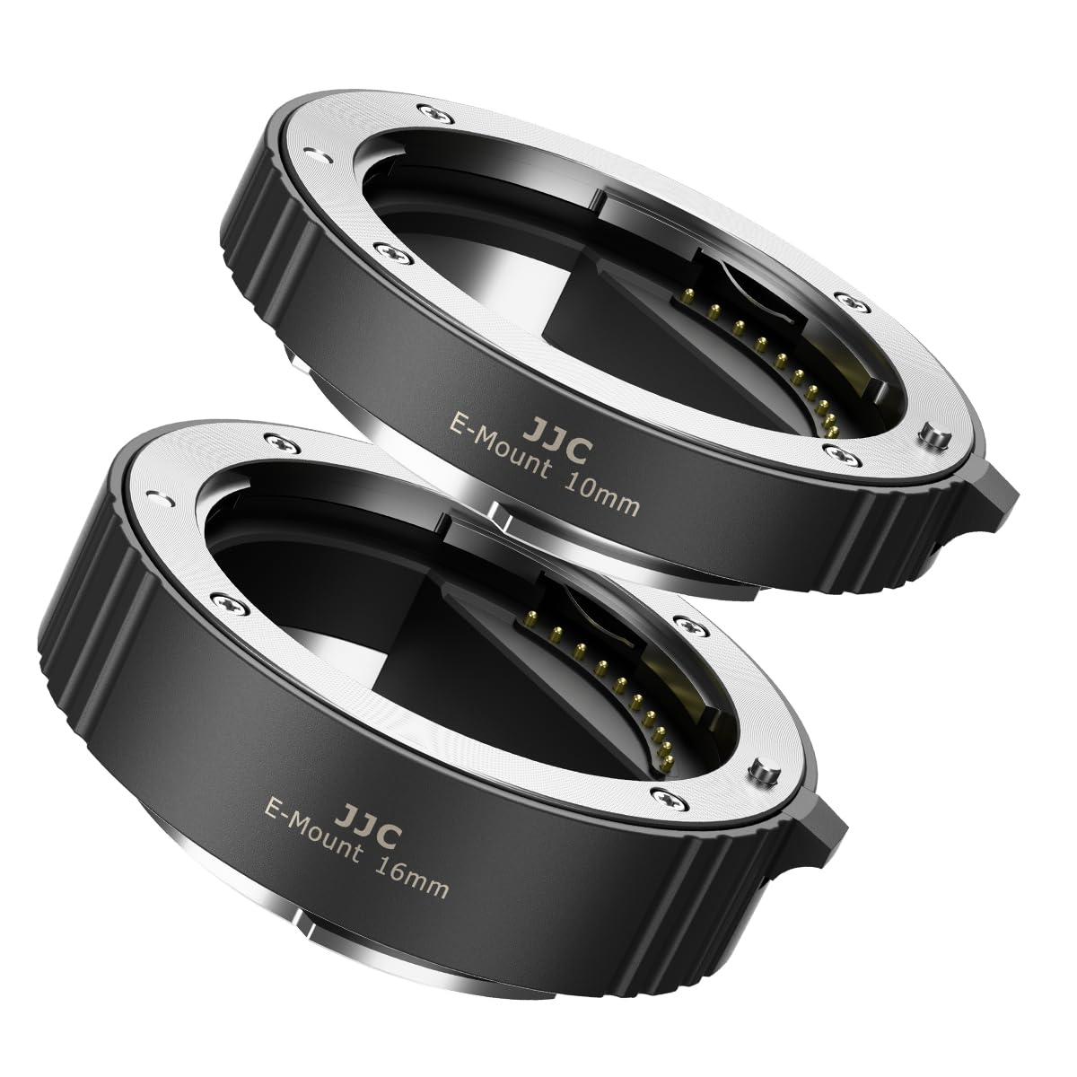 JJC E Mount AF TTL Auto Focus Macro Extension Tube 10MM/16MM for Sony A9 A9II A7SII A7S A7R IV A6600 A6500 A6400 A6300 A6100 A6000 NEX-7 SLR Cameras w Body & Rear Lens Cap and Storage Pouch Set