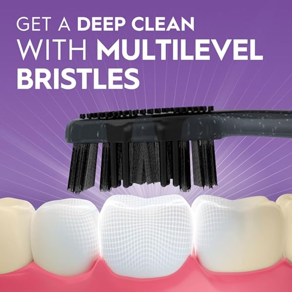ORAL-B CHARCOAL TOOTHBRUSHES, MEDIUM 2CT