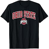 Ohio State Buckeyes Arch Over Logo Black Officially Licensed T-Shirt