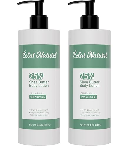 Amazon.com : ÉCLAT NATUREL Body Lotion with 25% Shea Butter