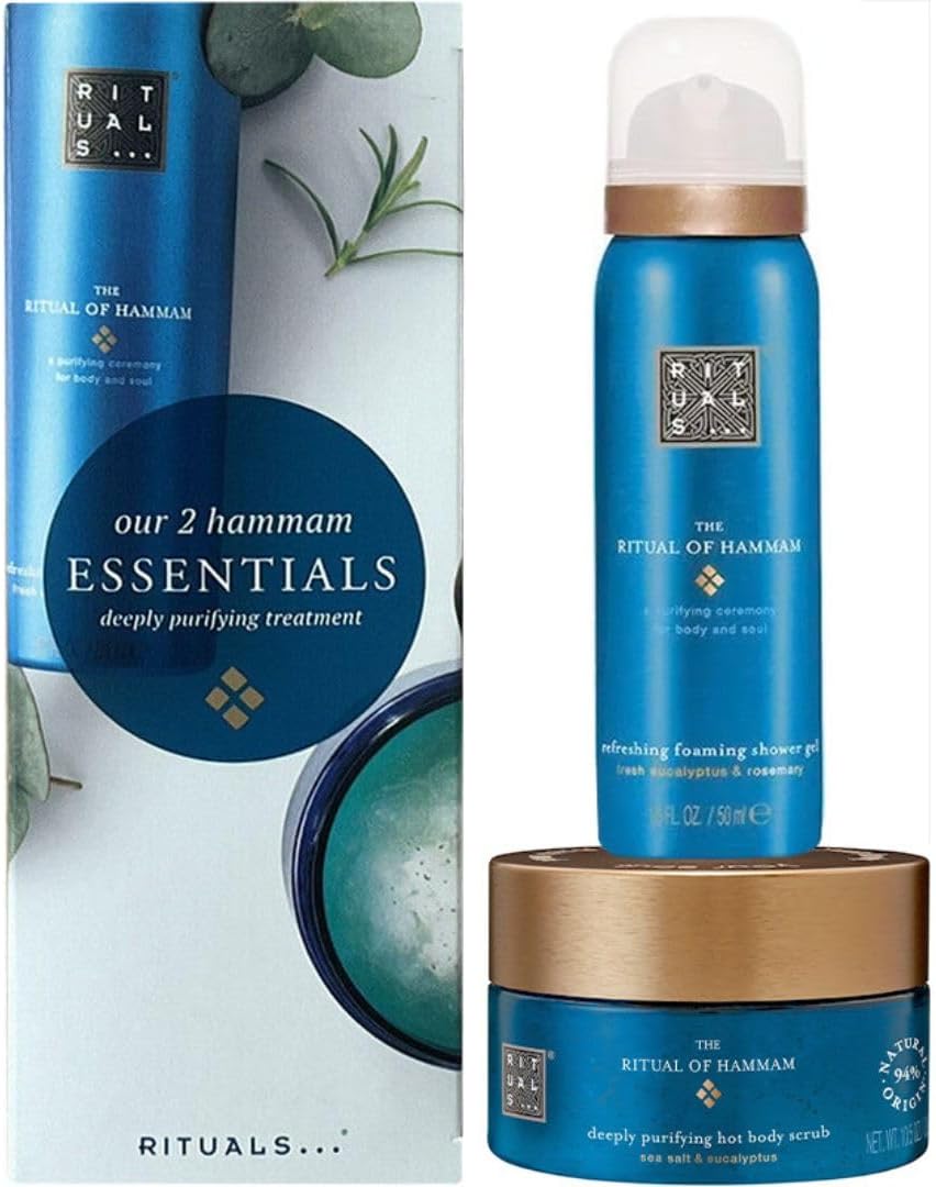 Rituals The Ritual of Hammam Shower Gel 50ml Body Scrub 125g Gift Boxed