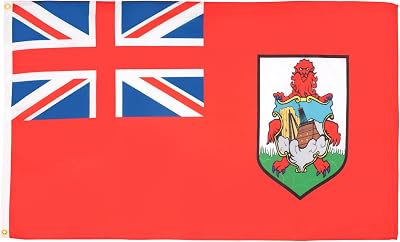 AZ FLAG Bermuda Flag 3x5 ft 100D Polyester with 2 Brass Eyelets