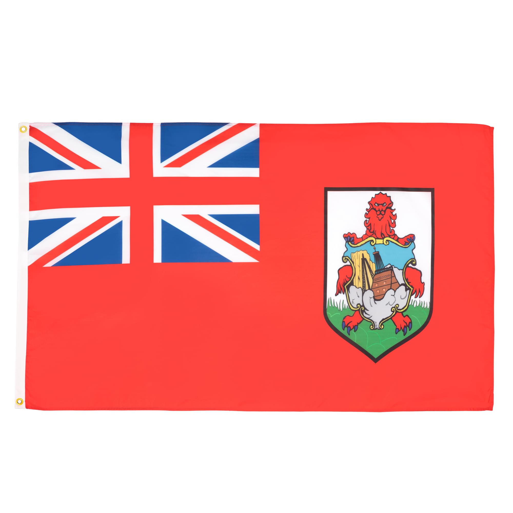 AZ FLAG - Bermuda Flag - 2x3 Ft - 100D Polyester Bermudian Banner with Two Metal Grommets - Fade Resistant - Vivid Colors - 2' x 3' Feet - 90x60 Cm — image 1