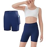 MEJING 5" Girls Volleyball Shorts with Pockets, Kids Biker Athletic Spandex Running Cheer Dance Yoga Gymnastics Shorts