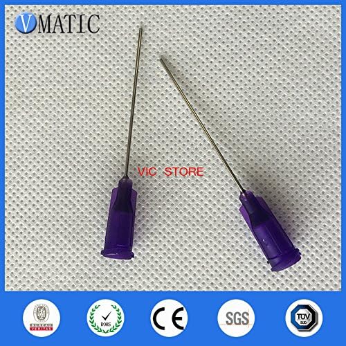 100Pcs Luer Lock Glue Dispensing Needles 21G Syringe Needle Tip 100Pcs 1'' Inch Length