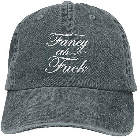 LYuehappy Fancy As Fuck Adjustable Washed Cap Fashion Cowboy Baseball Hat Asphalt