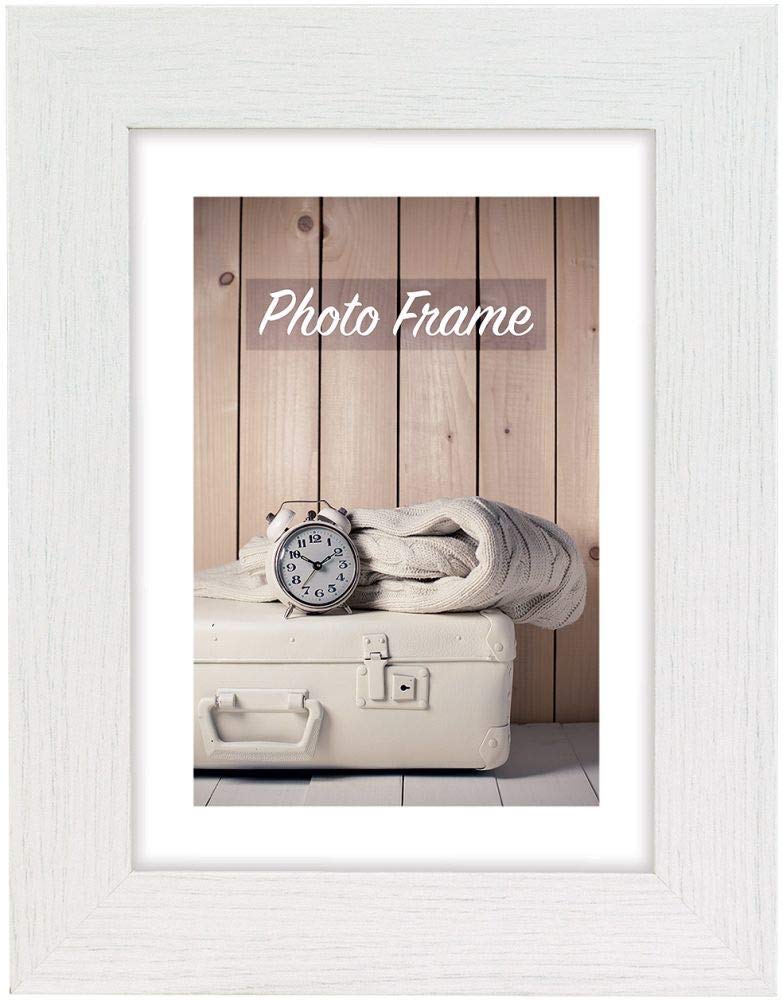 Zep Nelson 3 Photo Frame, Wood, White, 34.5 x 1.9 x 34.5 cm