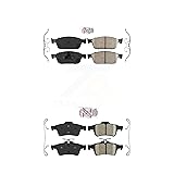 AmeriBRAKES Front Rear Ceramic Disc Brake Pads Kit