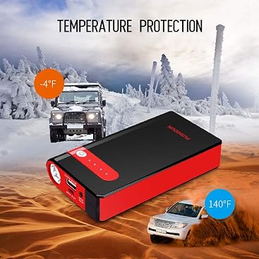 Arrancador de Coche Portatil 10000mAh 500A Jump Starter ...