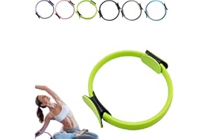 Pilates Ring Fitness Circle, 14 Inch Flexible Fitness Circle for Toning Arms with Double Padded Handles, Thighs & Core, Exerc