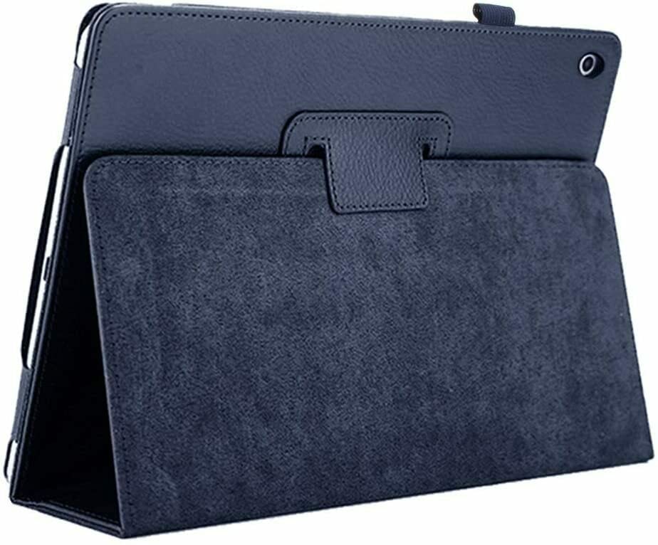Flip Folio Case For iPad 9th Generation 2021,8th Gen 2020,7th Gen 2019 (10.2-inch iPad 9th/8th/7th) PU-Leather Stand Cover with Pencil Holder For iPad10.2” Magnetic Closure Auto Wake/Sleep (Navy Blue) — image 1