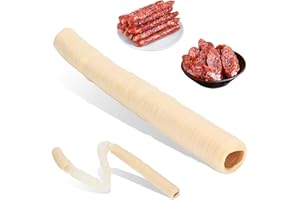 Jeanoko Sausage Collagen Casings, 15mm Collagen Casings Clear Smoked Collagen Casings Edible Sausage Casings Great for Snack Sticks, Hot Dogs, Metts, Andouille, Brats for Restaur Cereal Dispenser