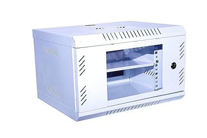 Server Rack 4U Mini CCTV/DVR/NVR Cabinet Box/DVR Rack Wall Mount with Lock/Network Rack/Server Rack and Adjustable Shelf